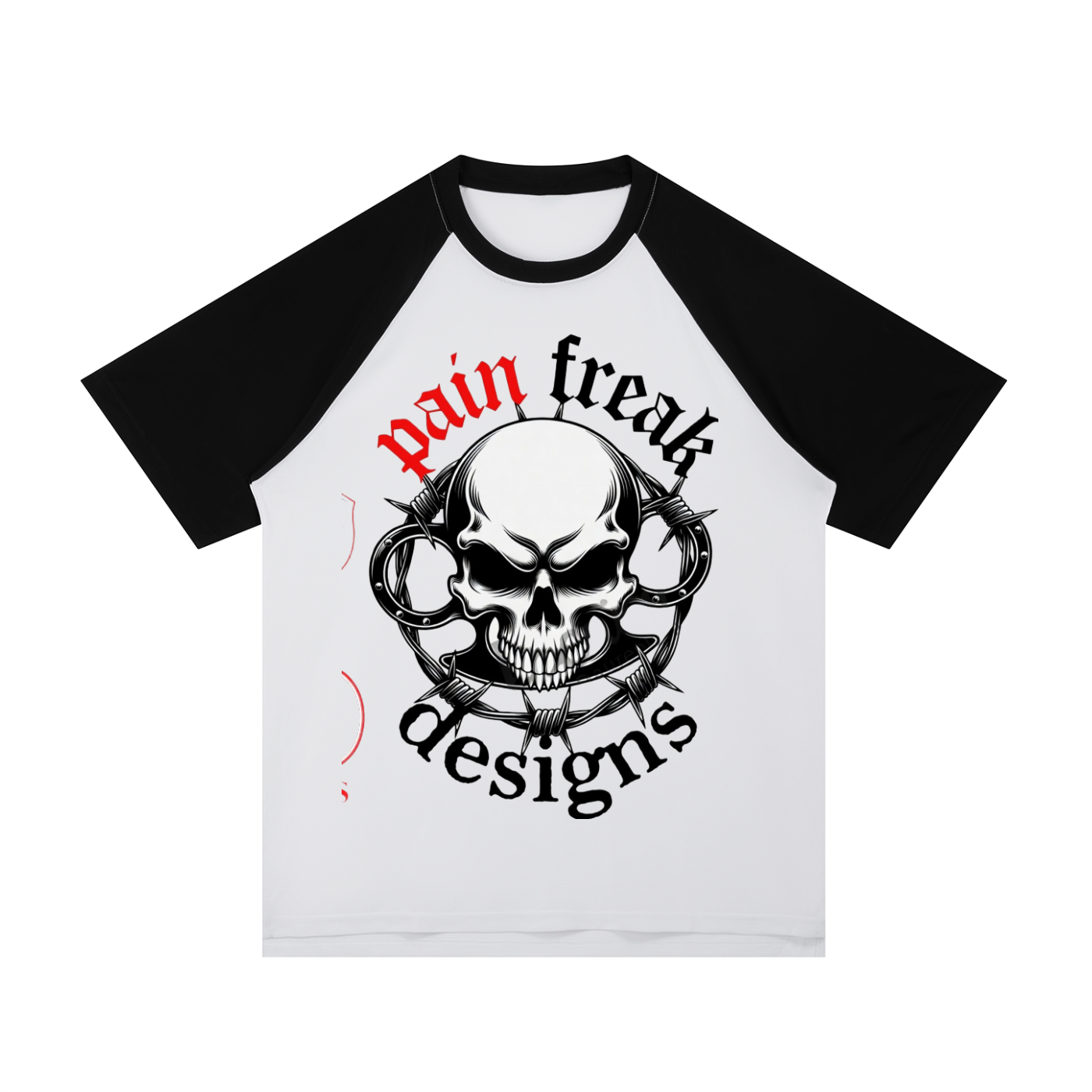 Contrast Raglan Sleeve Mesh T-Shirt