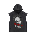 Snow Washed Boxy Hooded Tank Top